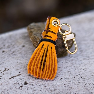 Matcha Whisk – Embroidered Japanese Keychain Charm