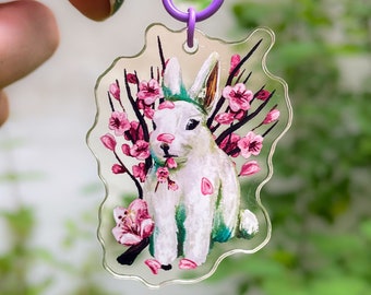 Sakura Bunny (Purple) – Acrylic Charm