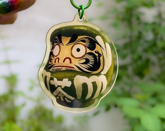 Matcha Daruma – Acrylic Charm