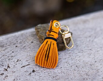 Matcha Whisk – Embroidered Keychain Charm