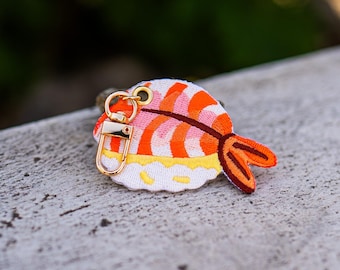 Ebi Sushi – Embroidered Keychain Charm