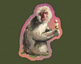 Dango Monkey – Holographic Sticker