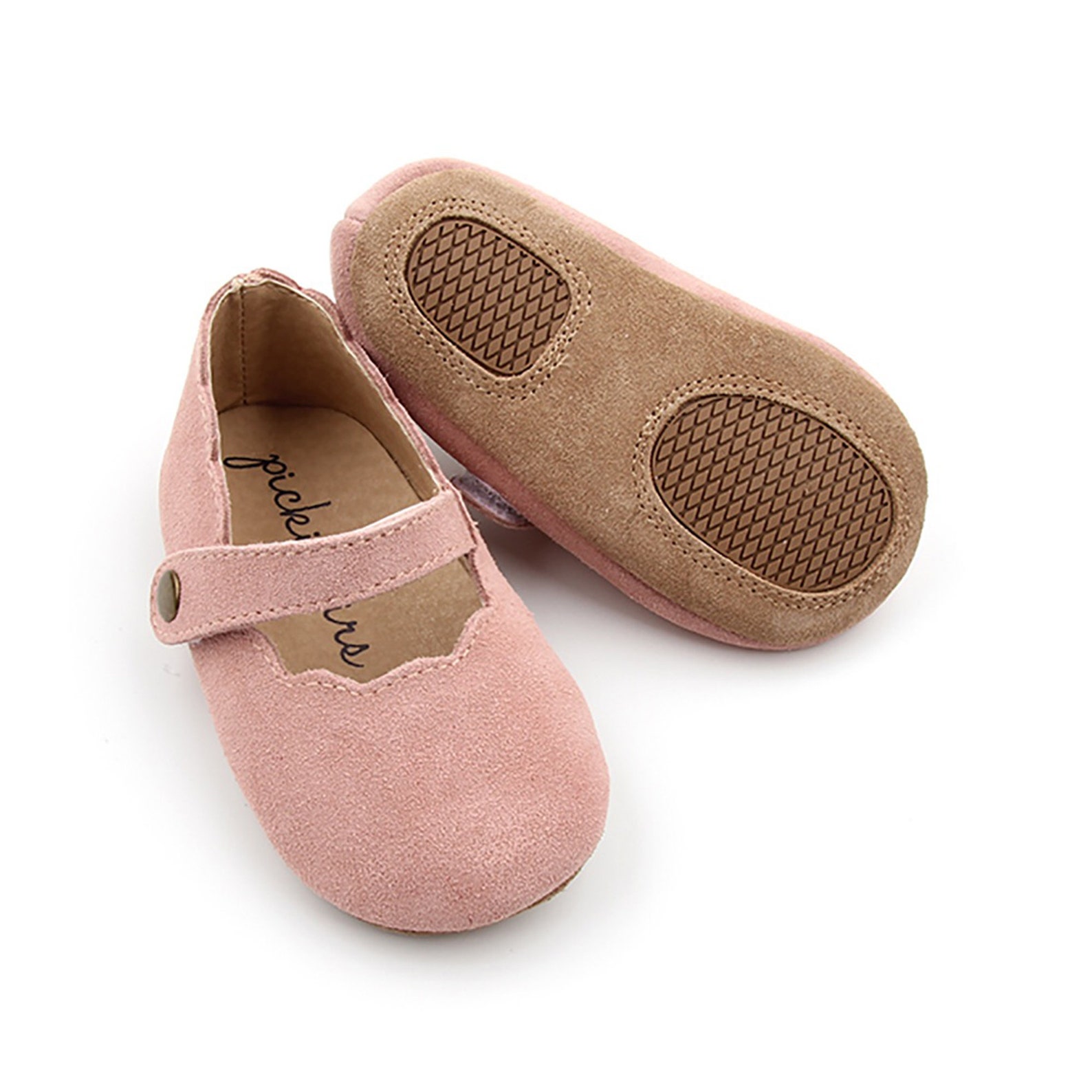 Pink Suede Leather Mary Jane Baby & Toddler Girls Shoes Etsy