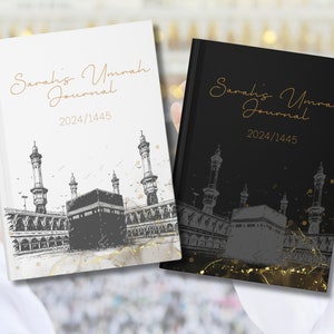 Personalized Hajj & Umrah Journal, hajj gift, hajj journal, hajj mubarak, umrah gifts, umrah mubarak, umrah mubarak gifts, Muslim Gift