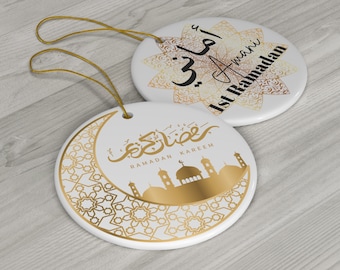 Personalized My 1st Ramadan Ceramic Ornament, Ramadan Decoration, Muslim Decor, Islamic Gift