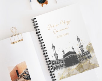 Personalized Hajj & Umrah Journal, hajj gift, hajj journal, hajj mubarak, umrah gifts, umrah mubarak, umrah mubarak gifts, Muslim Gift