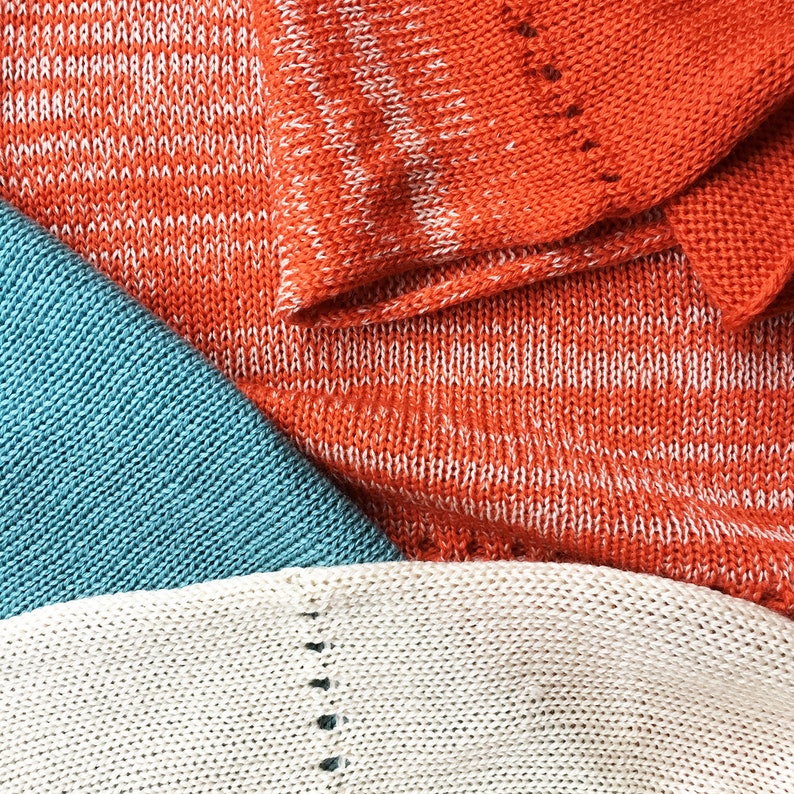 Wool Wrap Scarf Cream Warm Soft fine Merino wool eco wool Large Scarf loose fit extra large Wool Knit Scarf Orange Blue