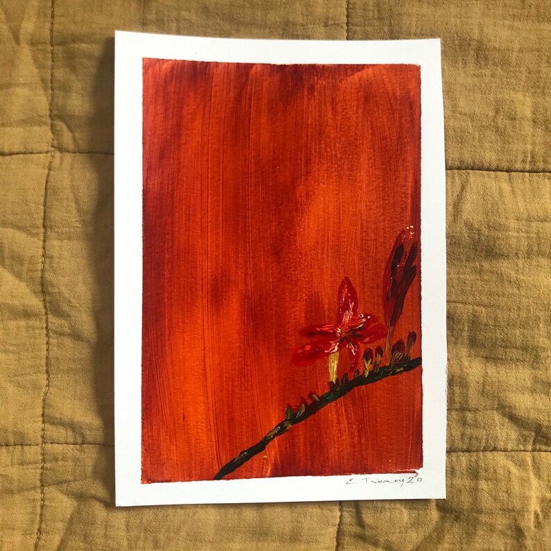 Original acrylic floral painting