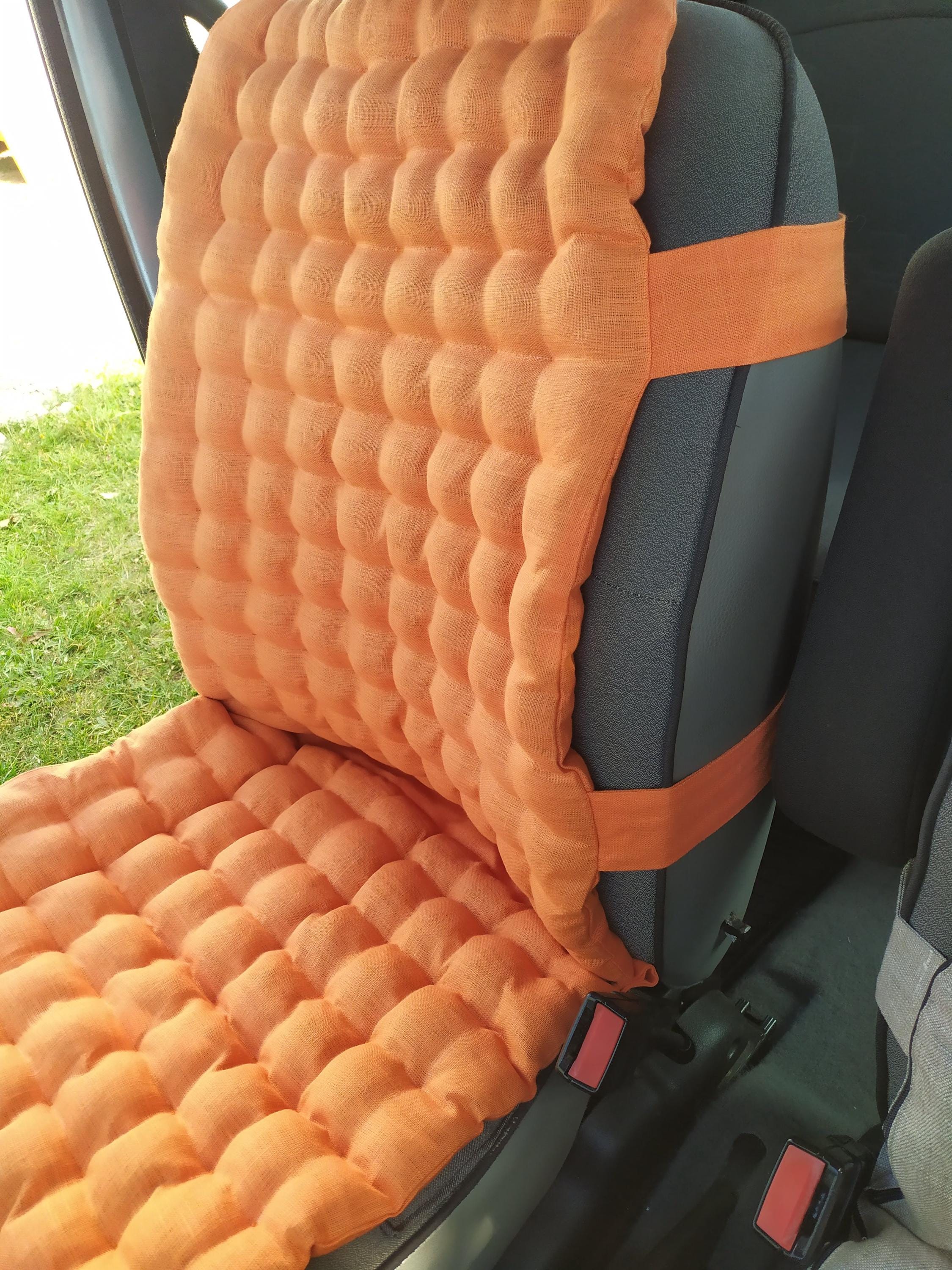 Car Seat Covers,2 Pack Car Seat Pads Cushions,Universal Bottom Car Seat Covers Driver Car Seat Protector Buckwheat Hulls Anti Skid Four Seasons Gener