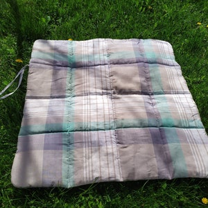 Crawling Mat Filled Linen, Natural Organic Play Mat, Playmat Nursery Decor