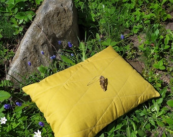 Linen Pillow with Hemp Filling: Natural Relaxation, Gift for Sister