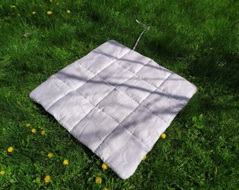 Crawling Mat Filled Linen, Natural Organic Play Mat, Playmat Nursery Decor