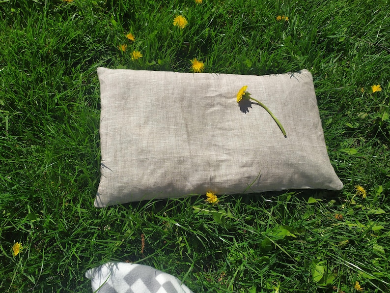 Organic Buckwheat Pillow: Linen Cover, Natural Sleep image 10