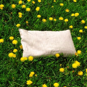 Organic Buckwheat Pillow: Linen Cover, Natural Sleep image 9