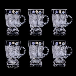 Handcut Crystal Tea Set 6pcs 250ml