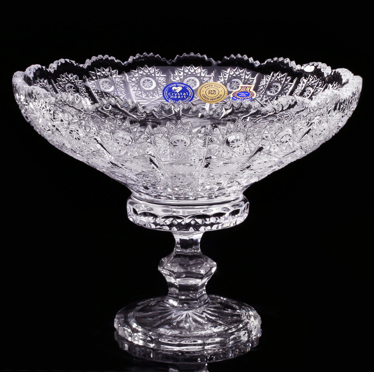 Traditional Bohemia Crystal Bowl - Etsy