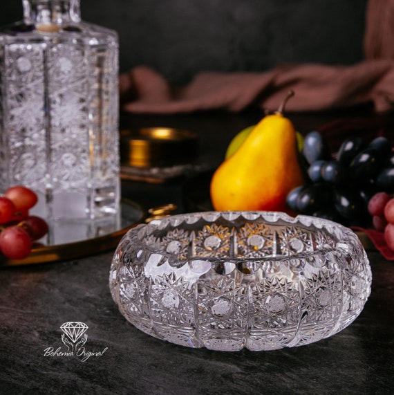 Crystal Ashtray, Handcut Bohemia Lead Crystal, L 155 Mm - Etsy