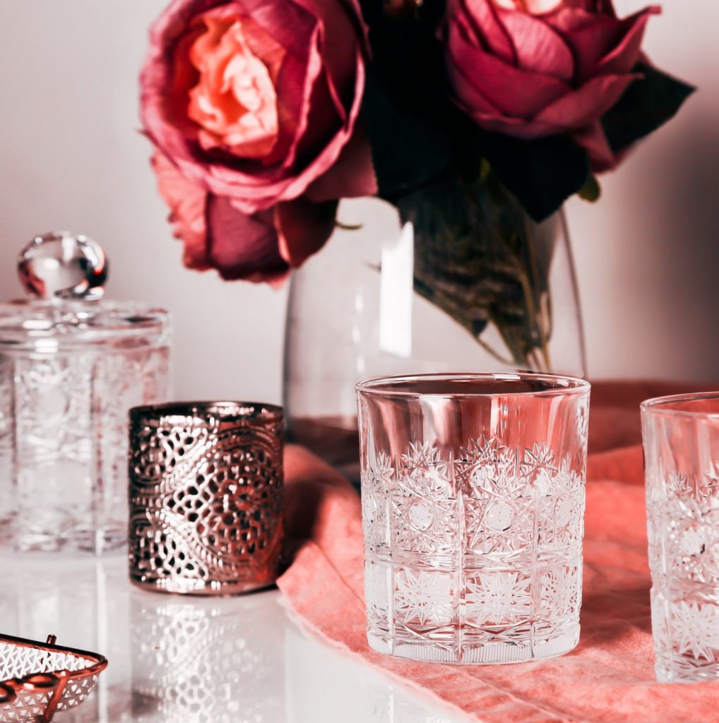 Bohemia Glass 12個セット Classic Bohemia Crystal Whiskey Set 6+1 - Etsy