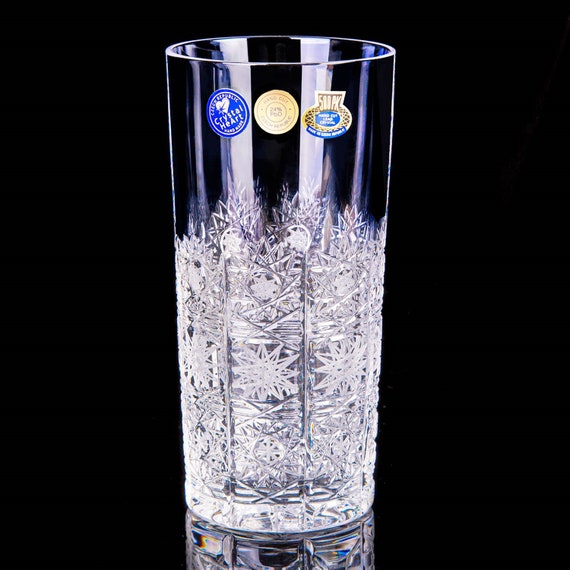 Handcrafted Bohemian Crystal Long Drink Glasses – Exquisite