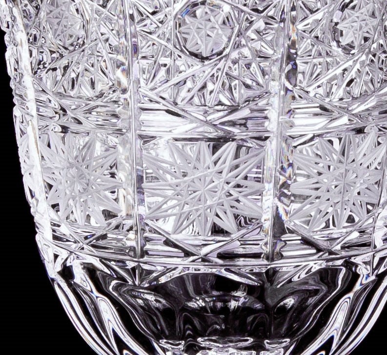 Set of 6 Bohemia Crystal Wine Glasses: 640ml Barbara