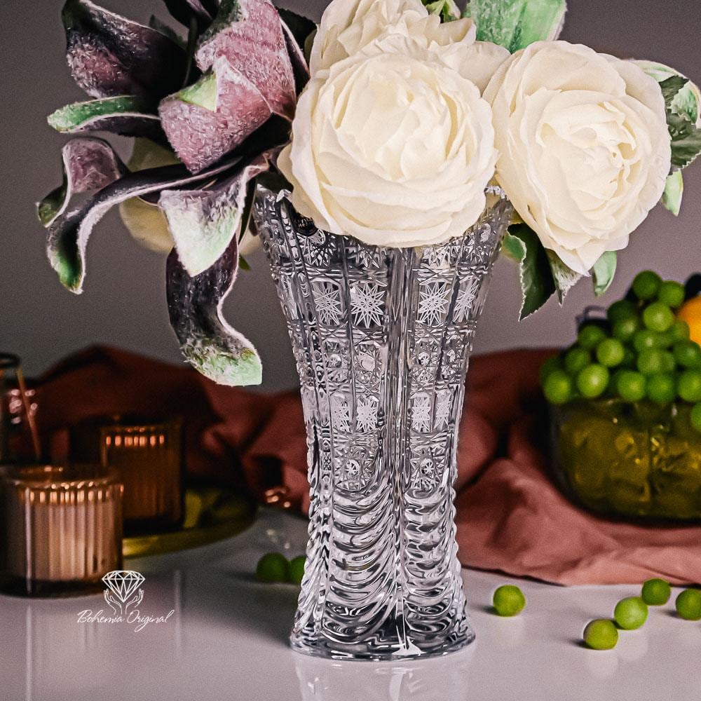 Classic Handcut Crystal Vase H250mm - Etsy