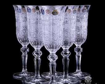 Bohemia Royal Crystal Anita White Glasses 6pk. 14oz. 400ml