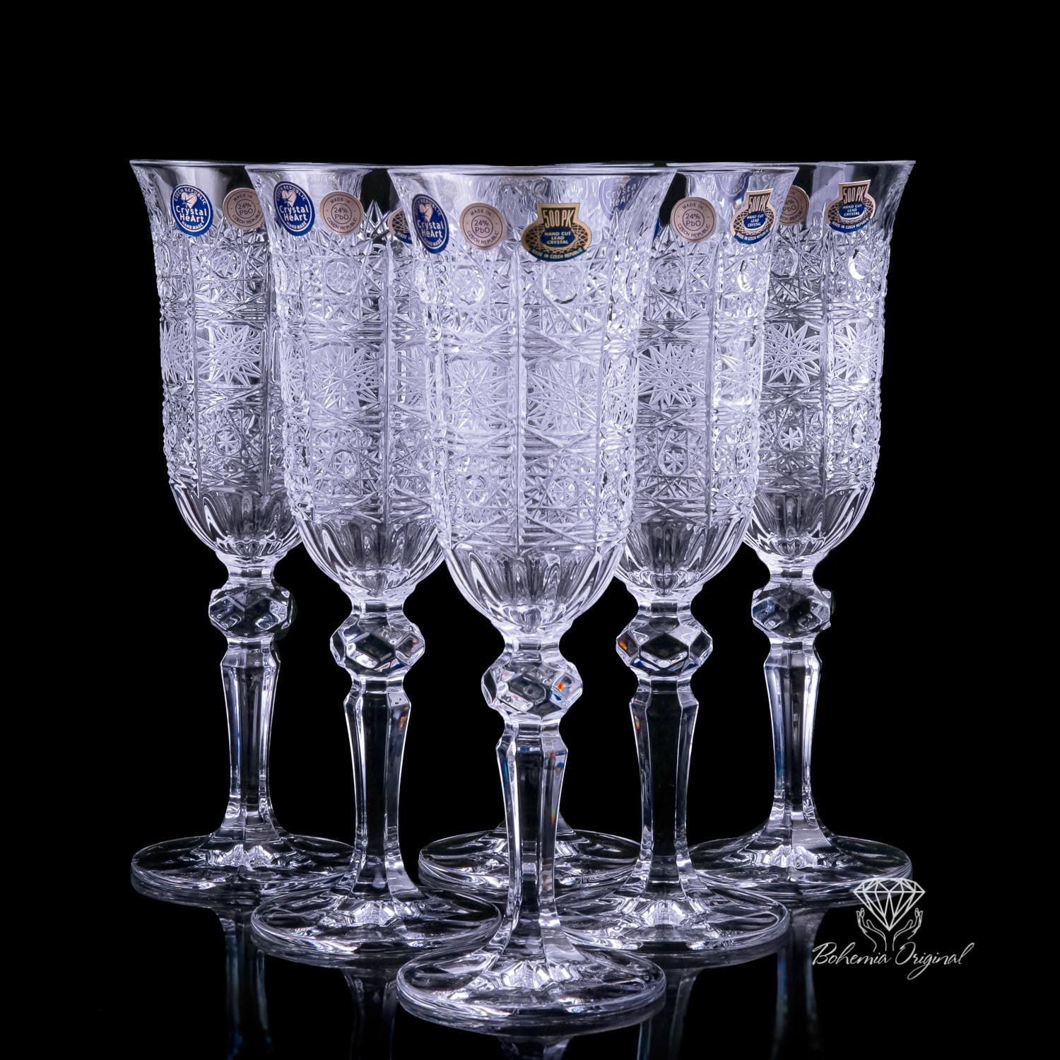 Buy crystal champagne glasses discount