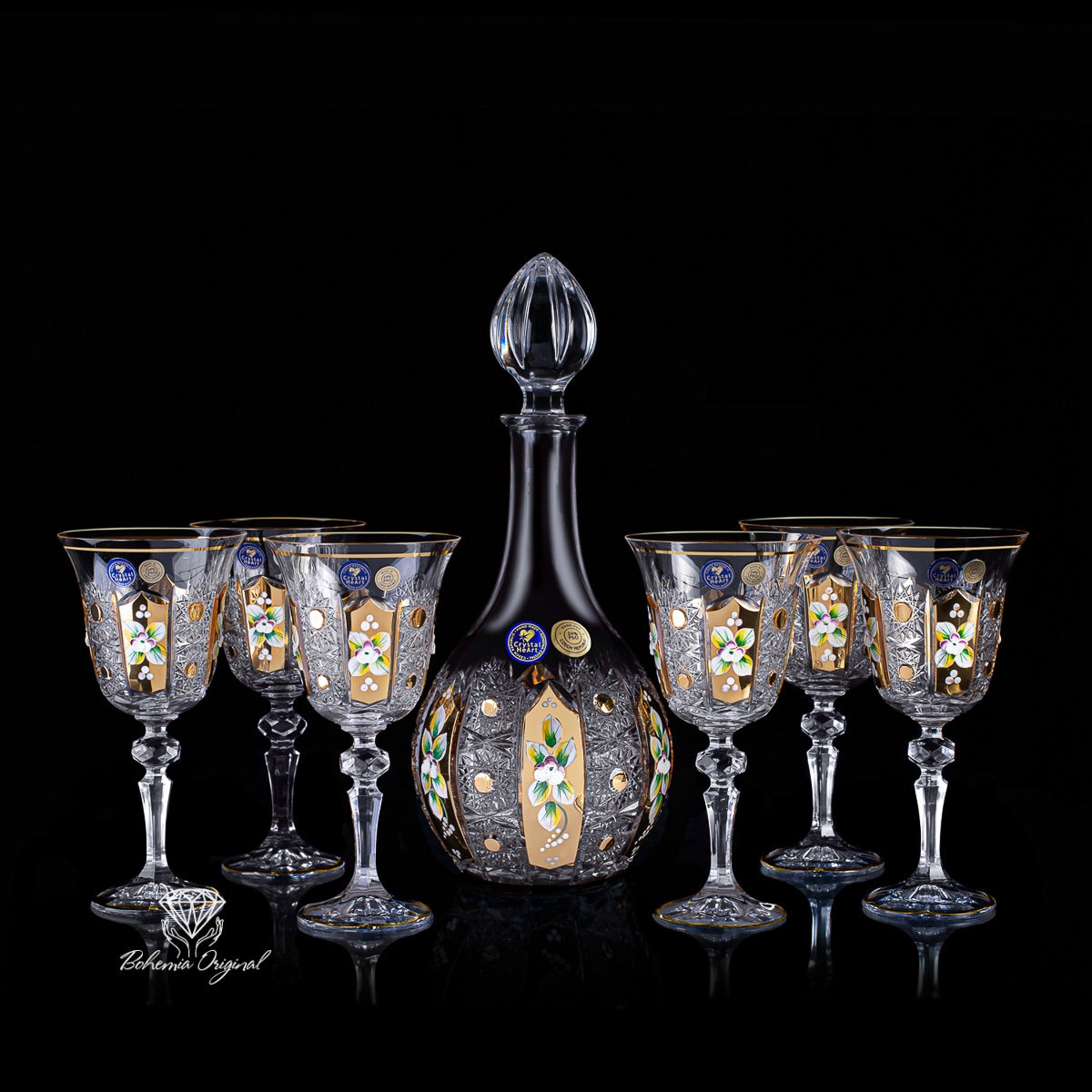 BOHEMIA CRYSTAL CHAMPAGNE GLASSES – GRACE VRF COLLECTION - Bohemia Crystal  - Original crystal from Czech Republic.