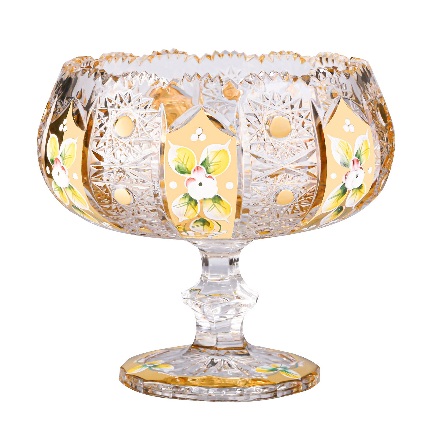Click now to browse Bohemia Crystal Gold Candy Bowl Makes Shopping Easy