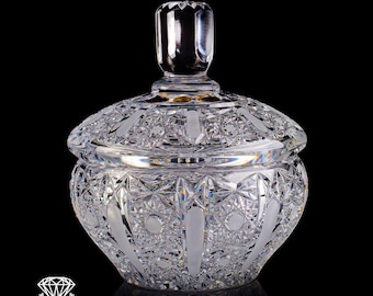 Bohemia Handcut Crystal Candy Bowl With Lid