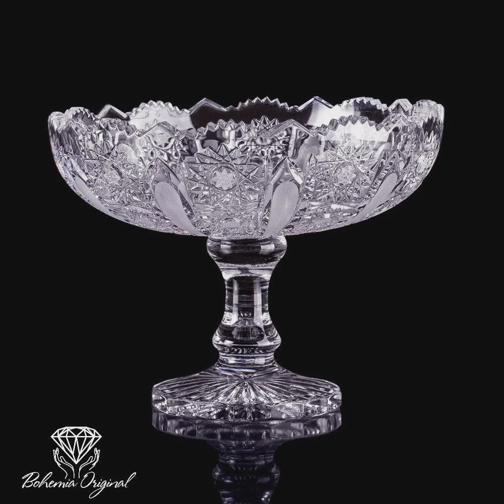 BOHEMIA CRYSTAL 白鳥型クリスタル チェコ SKLO BOHEMIA ボヘミアクリスタル（BOHEMIA CRYSTAL