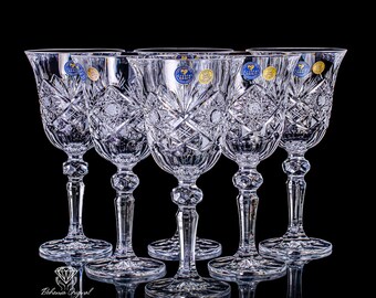 Bohemia Cut Crystal Red Wine Glasses - Etsy Canada