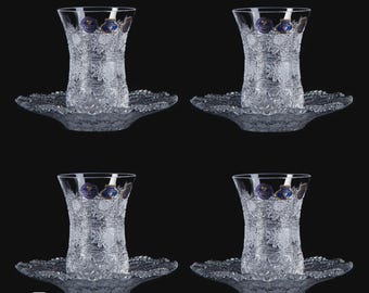 Handcut Full Tea Crystal Set 160ml