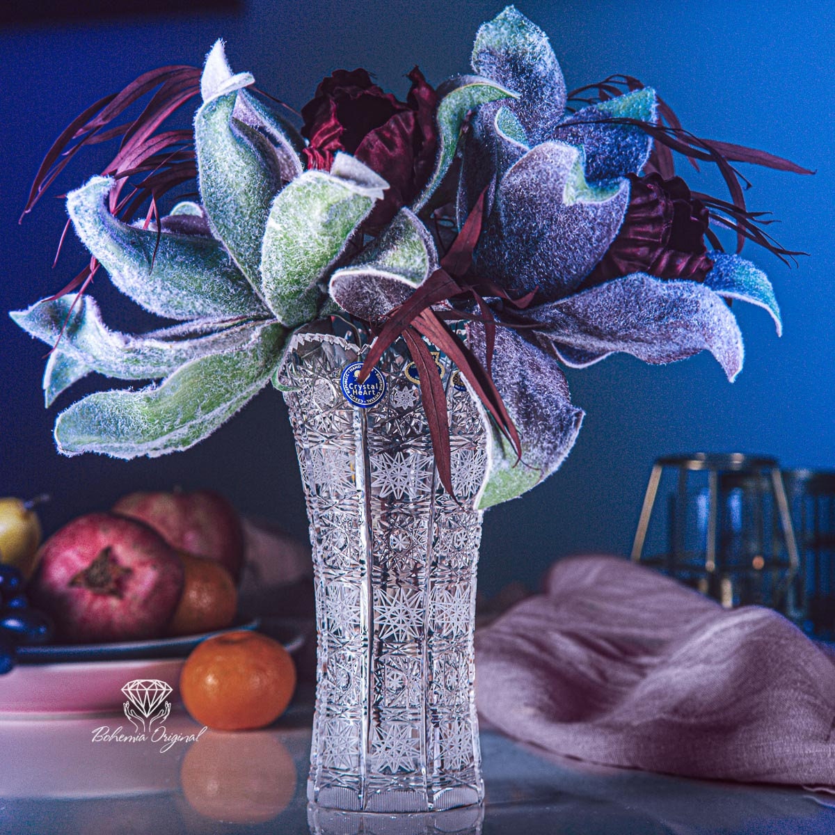 ボヘミアクリスタル BOHEMIA CRYSTAL ハンドカット 花瓶 【公式通販】