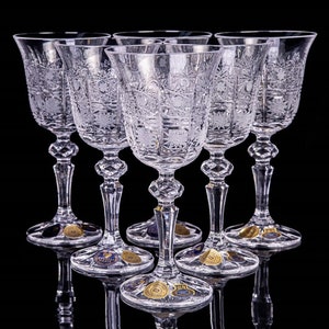 Bohemia Crystal Red Wine Glasses 6pcs 220ml