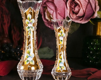 Handmade Bohemia Crystal Vase H155