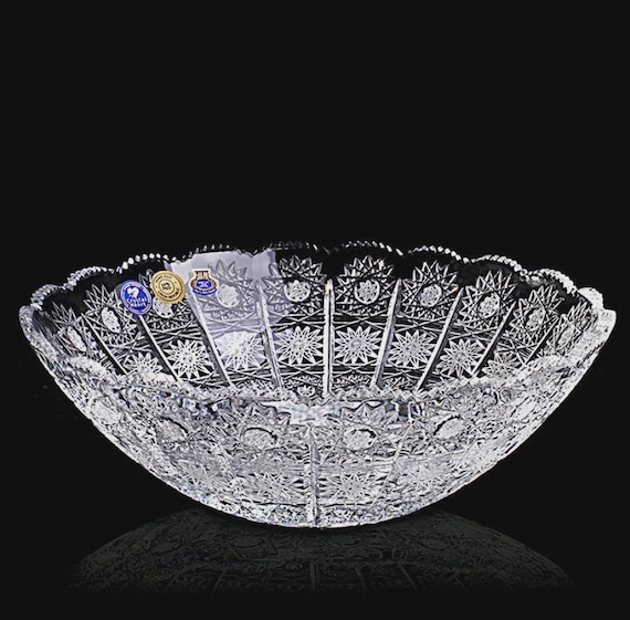 Fruits Bohemia Crystal Bowl Ø 272 Mm - Etsy