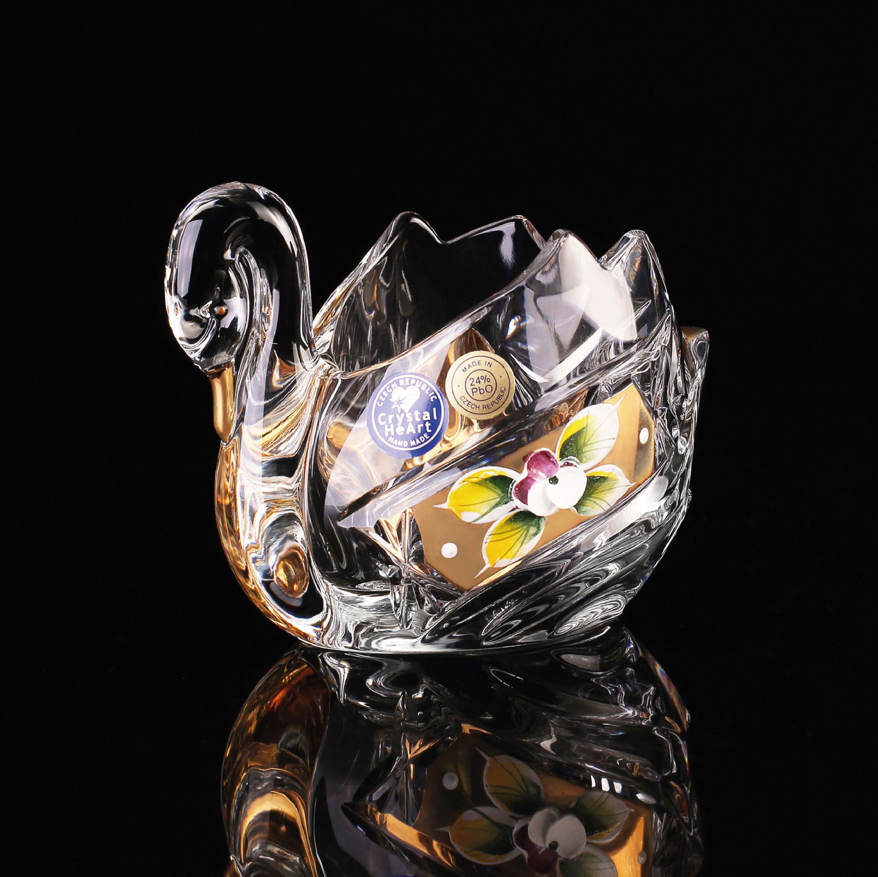 Bohemia Crystal Swan - Etsy