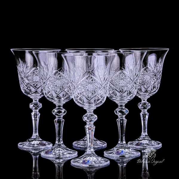 Crystal Red Wine Glasses Etsy