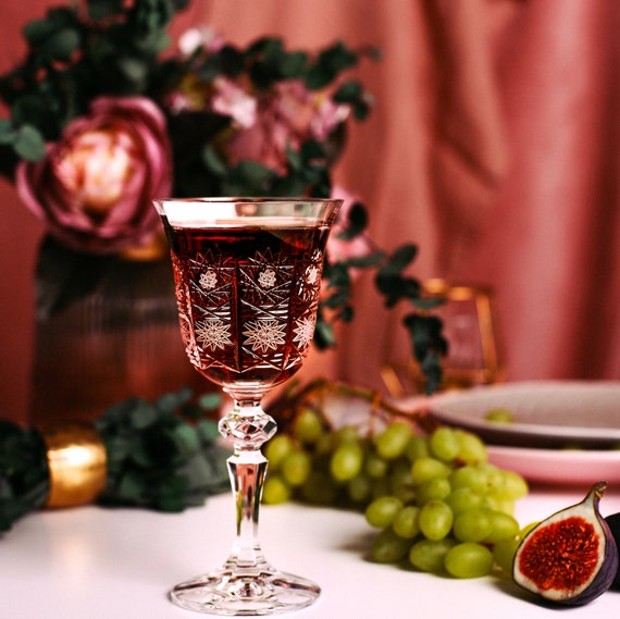 6 bohemia crystal red wine glasses Gavia 610ml - Vip Shop Italy