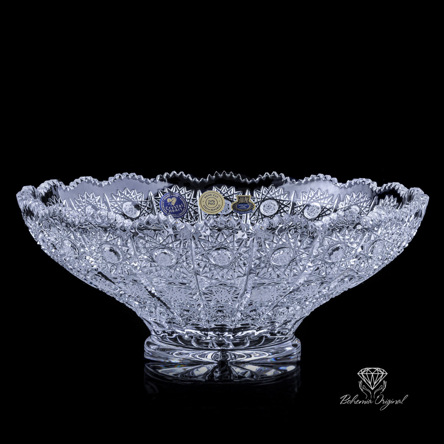 BOHEMIA CRYSTAL ボウル Elegant Bohemia Crystal Bowl L 255MM - Etsy