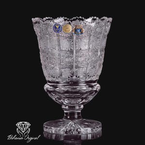 Bohemian Crystal Vase – Hand-Cut Czech Lead Crystal H 260 mm