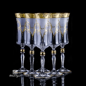 Crystal Champagne Glasses Grace collection  6pcs 180ml