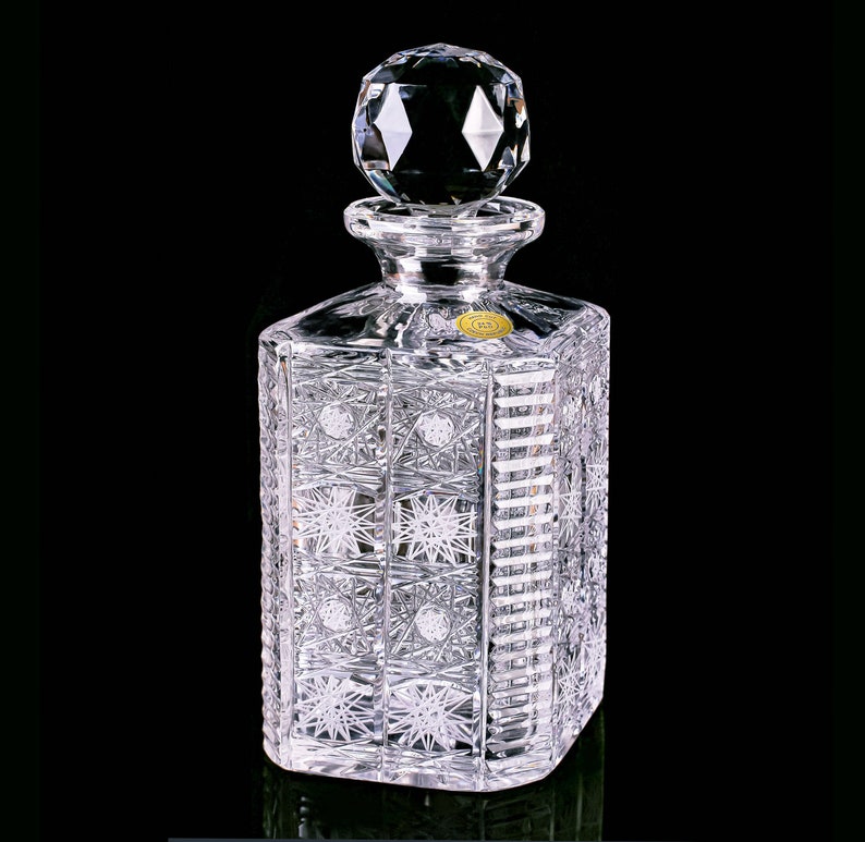 Bohemia Crystal Whiskey/Brandy Bottle 800ml image 1