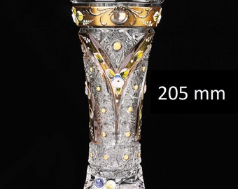 Gold Design Bohemia Crystal Vase