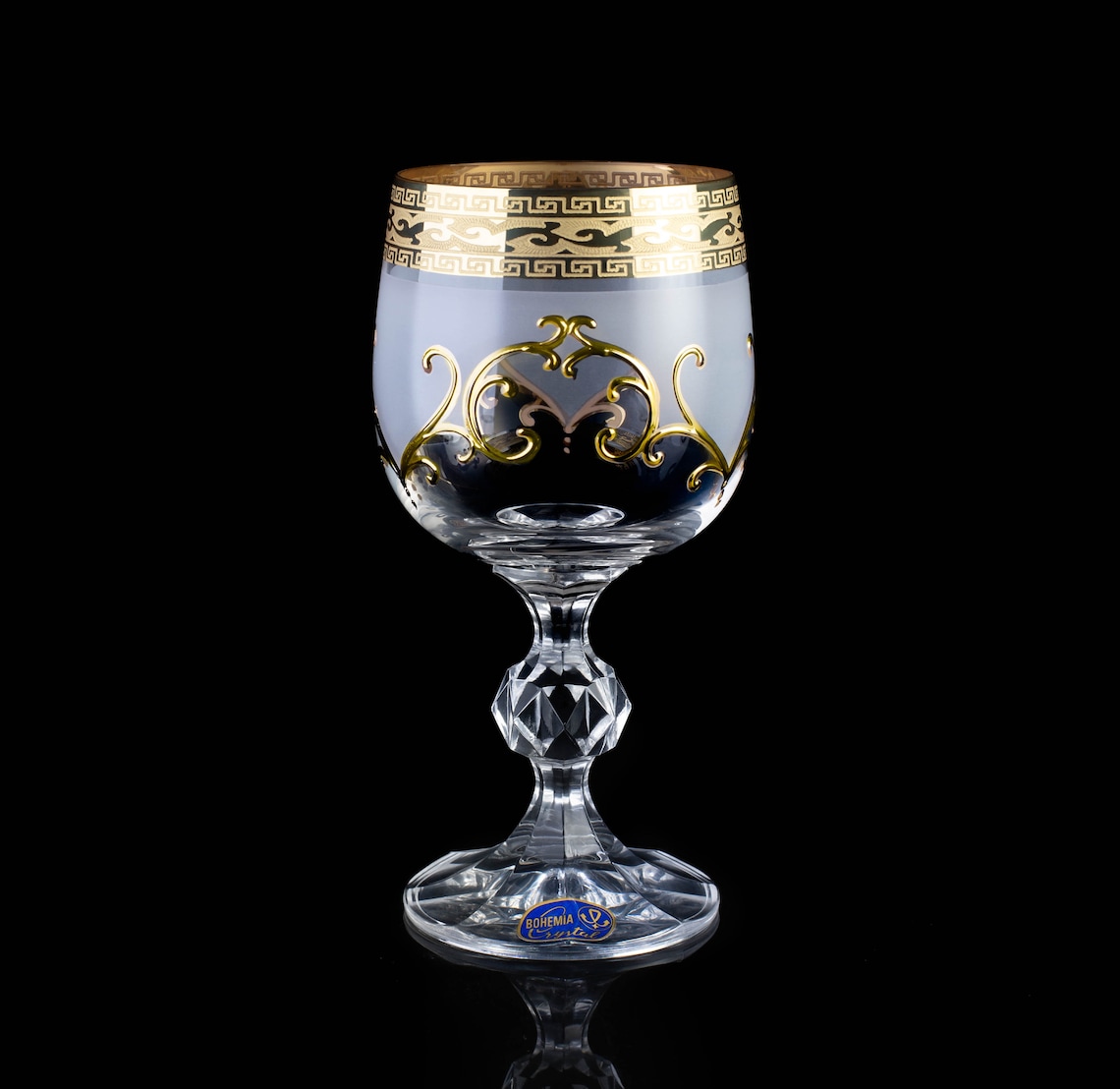 Wine Glasses Bohemia Crystal 6pcs 190ml Etsy