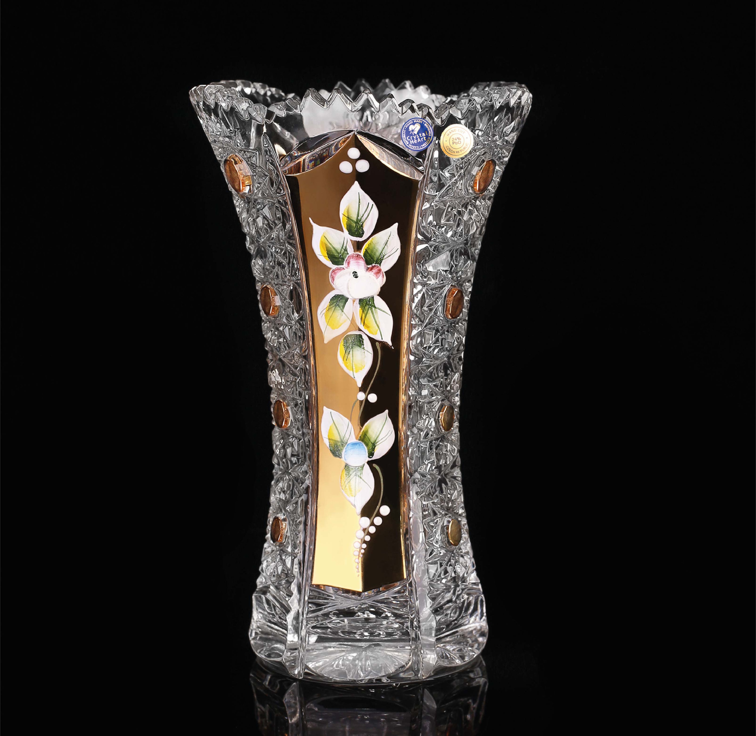 Bohemia Crystal Vase Butterfly Medium H205mm