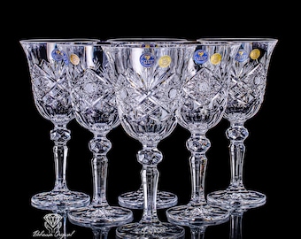 Bohemia Cut Crystal Red Wine Glasses