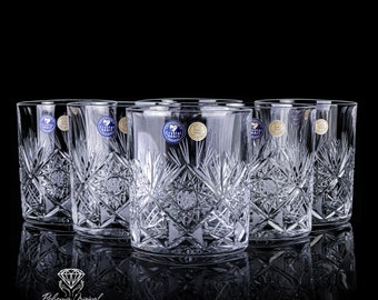 Bohemia Handcut Crystal Glasses 6pcs 180ml - Etsy