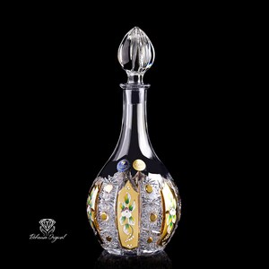 ボヘミアクリスタル ウイスキー/ブランデーボトル 800ml - Etsy 日本